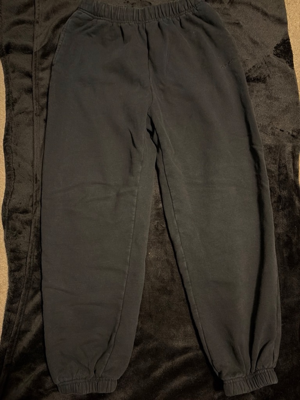 Garage Men's Black Elastic-Waist Sweat Joggers